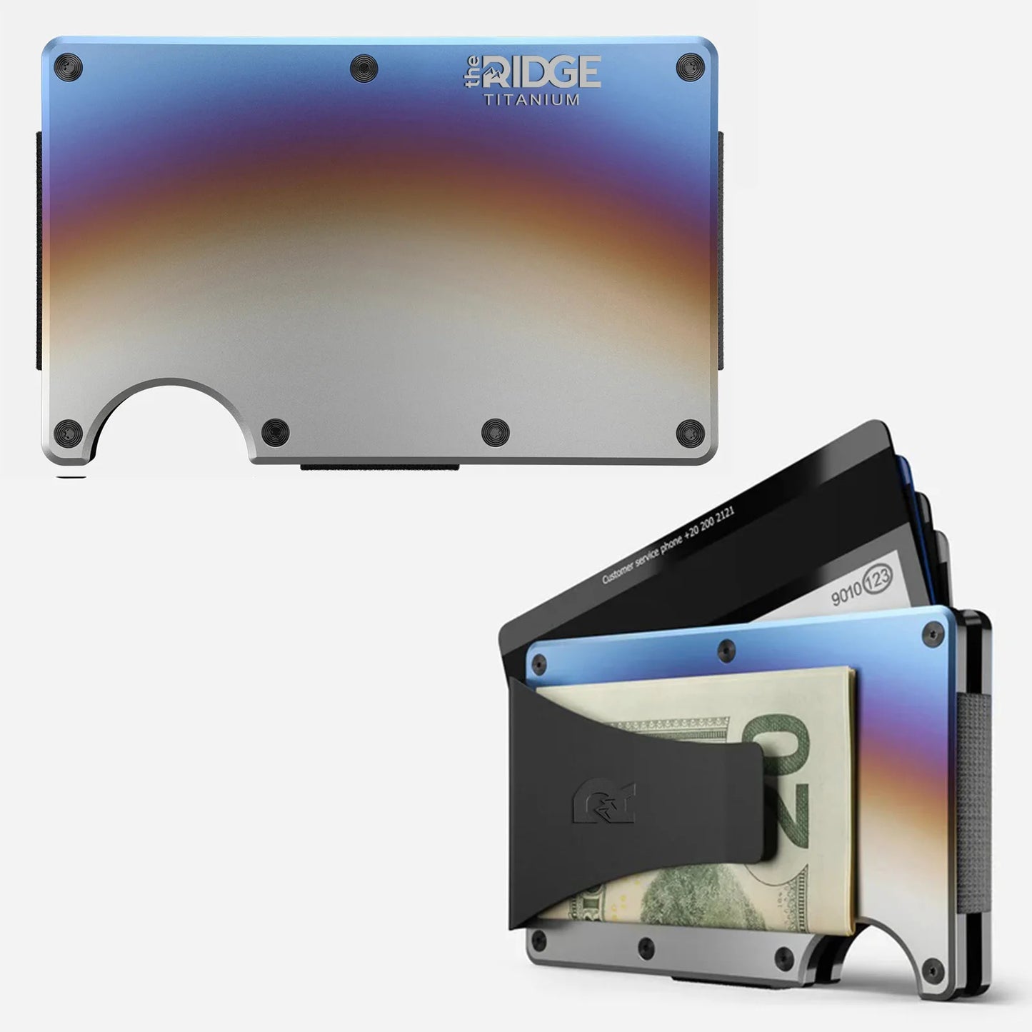 Ridge Wallet for Men - Slim Minimalist Compact Wallet and Card Holder, RFID Protected Front Pocket Wallets for Men