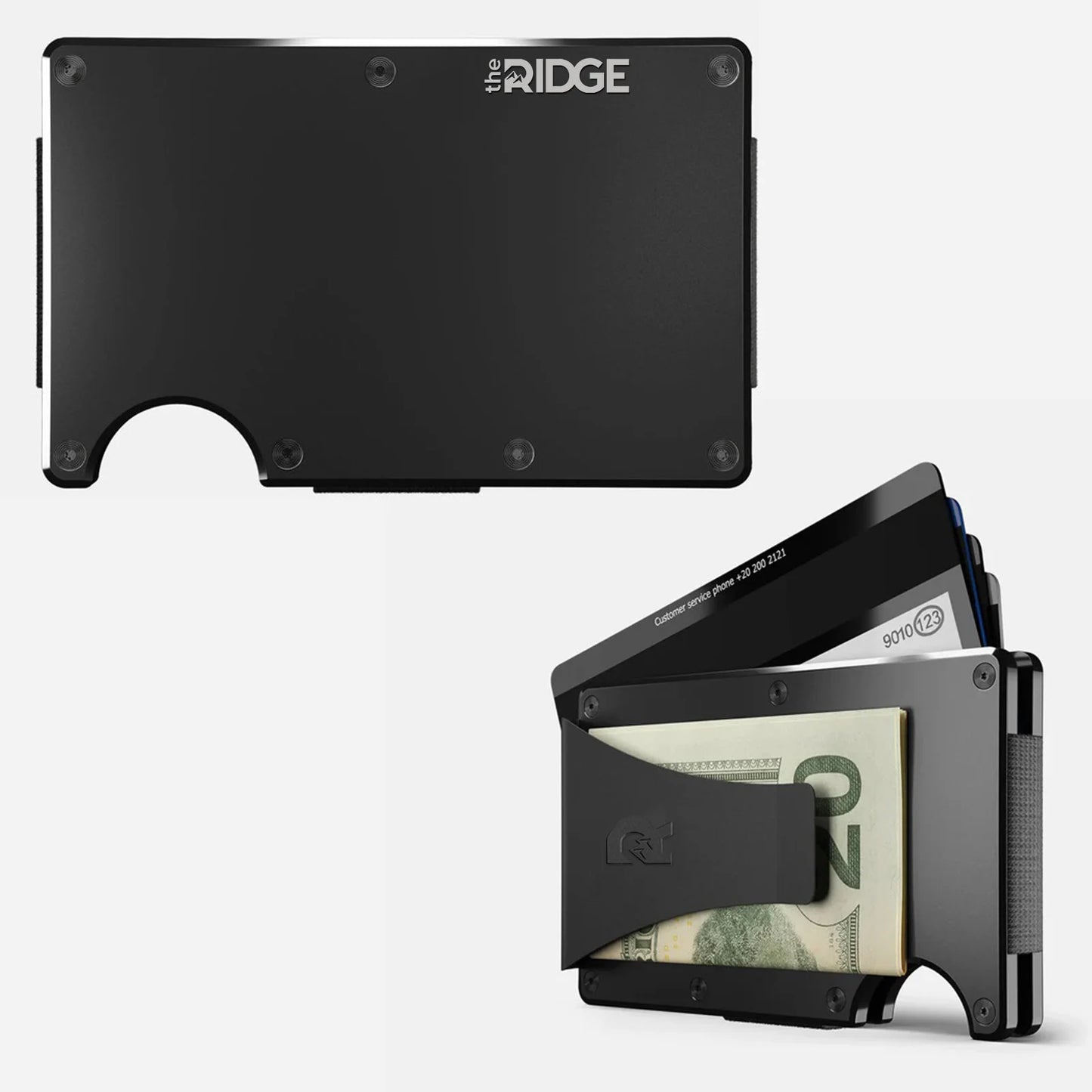 Ridge Wallet for Men - Slim Minimalist Compact Wallet and Card Holder, RFID Protected Front Pocket Wallets for Men