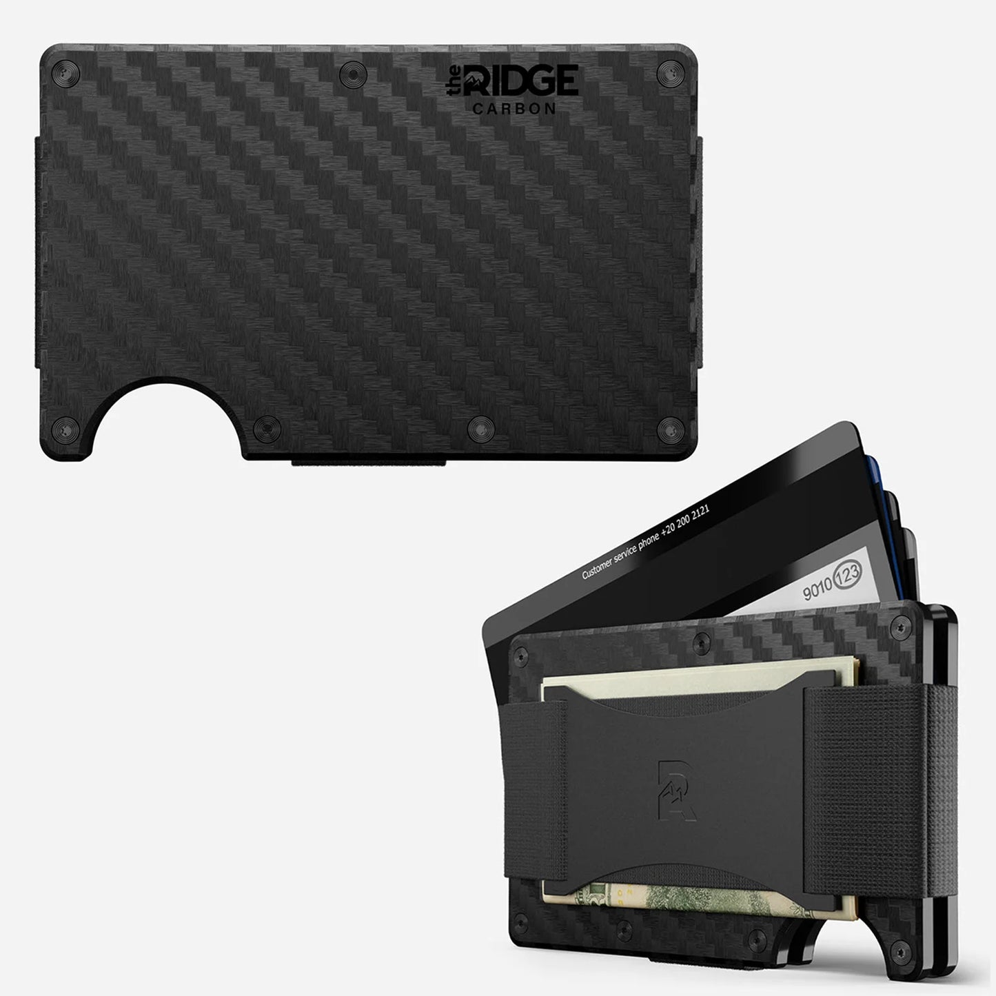Ridge Wallet for Men - Slim Minimalist Compact Wallet and Card Holder, RFID Protected Front Pocket Wallets for Men