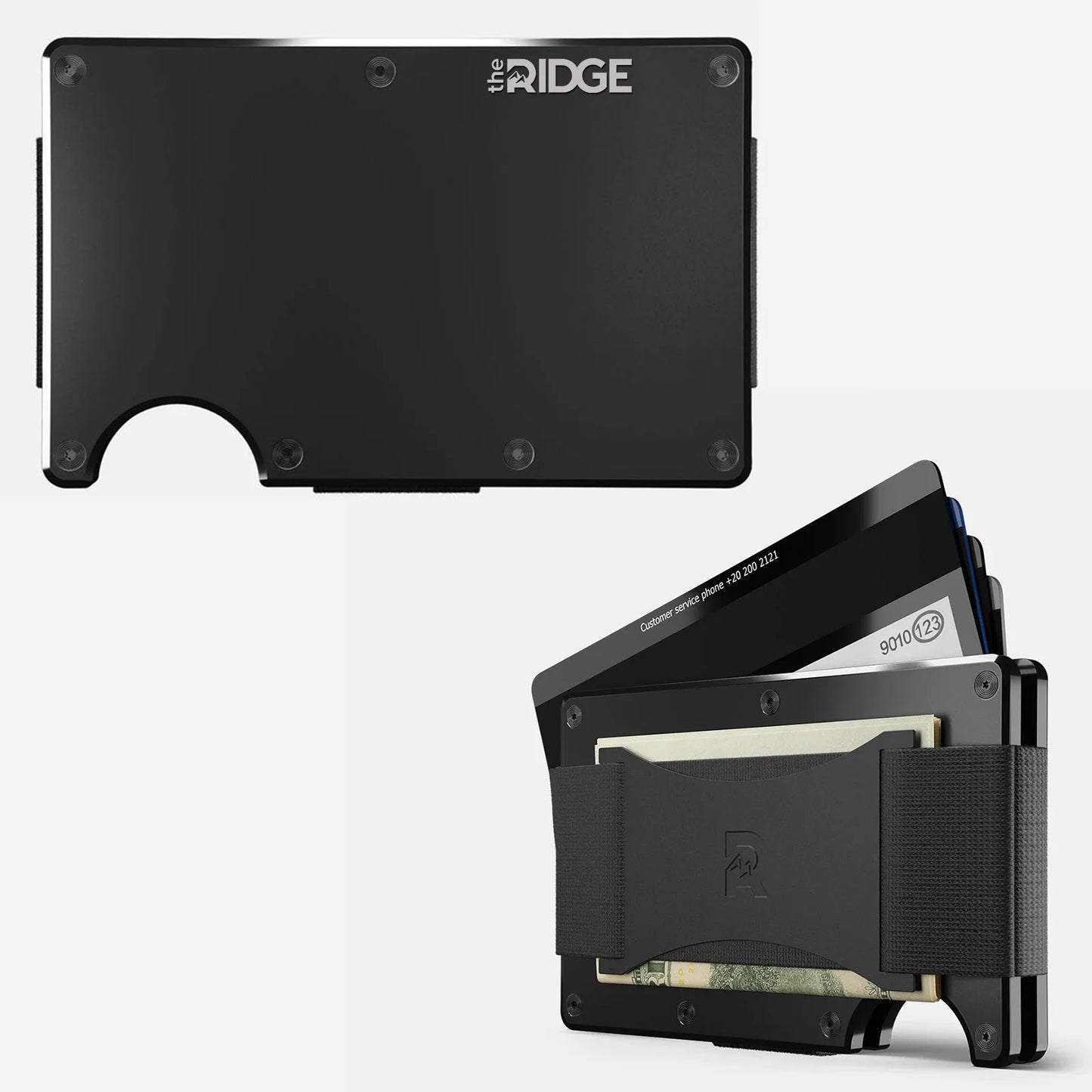 Ridge Wallet for Men - Slim Minimalist Compact Wallet and Card Holder, RFID Protected Front Pocket Wallets for Men