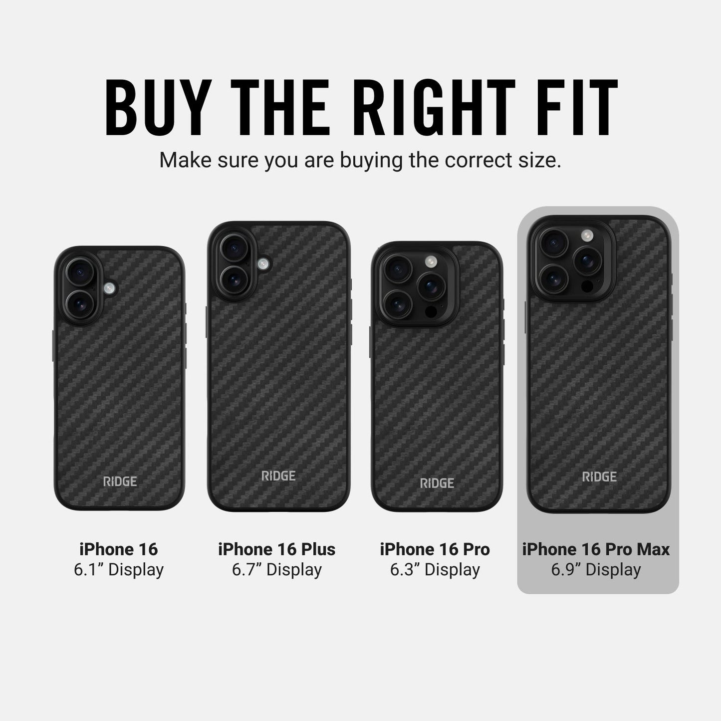 Everyday Phone Case - iPhone 16 Pro Max - Carbon
